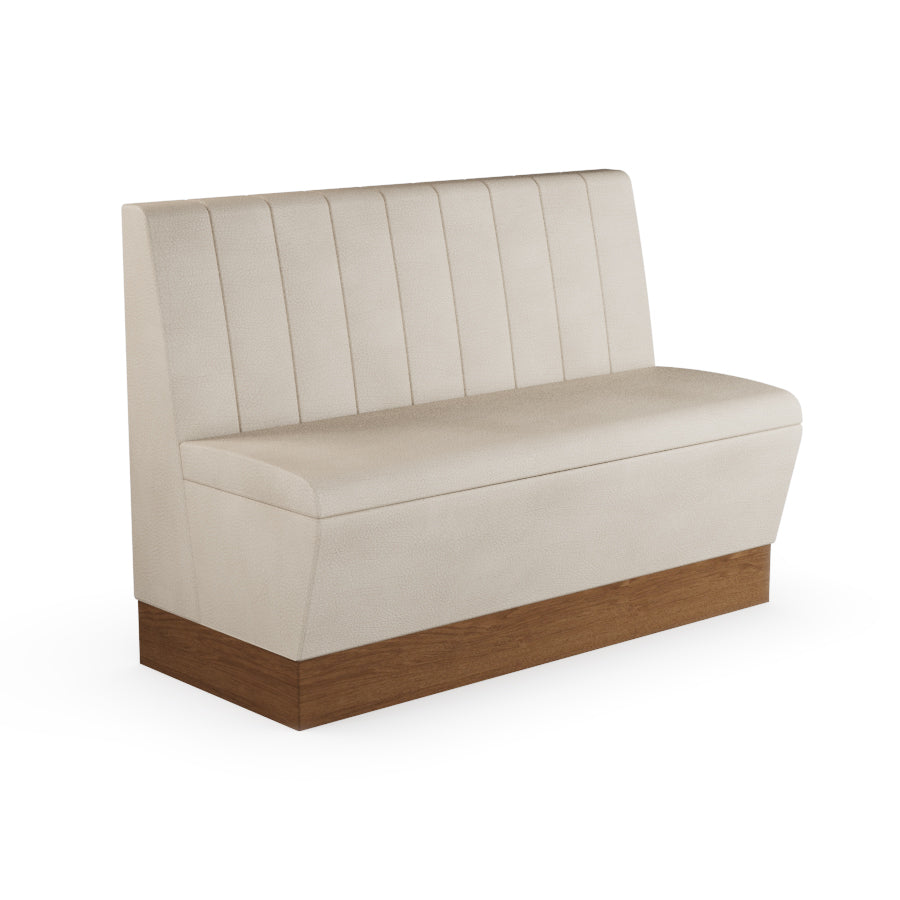 Fluted Straight Booth Seat - 1200mm Medium Unit