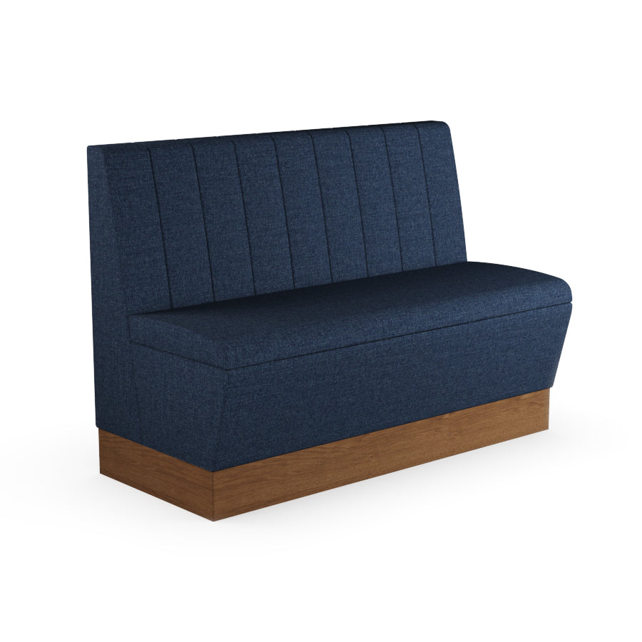 Fluted Straight Booth Seat - 1200mm Medium Unit