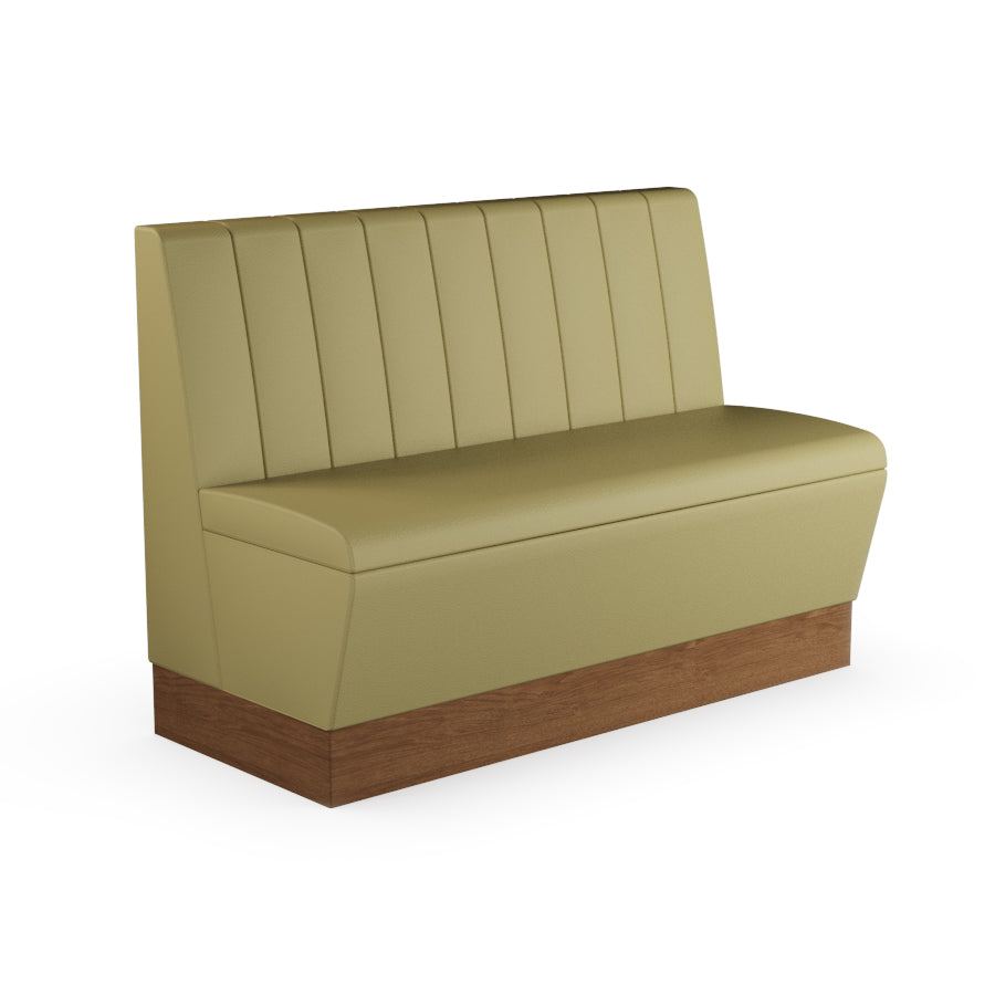 Fluted Straight Booth Seat - 1200mm Medium Unit