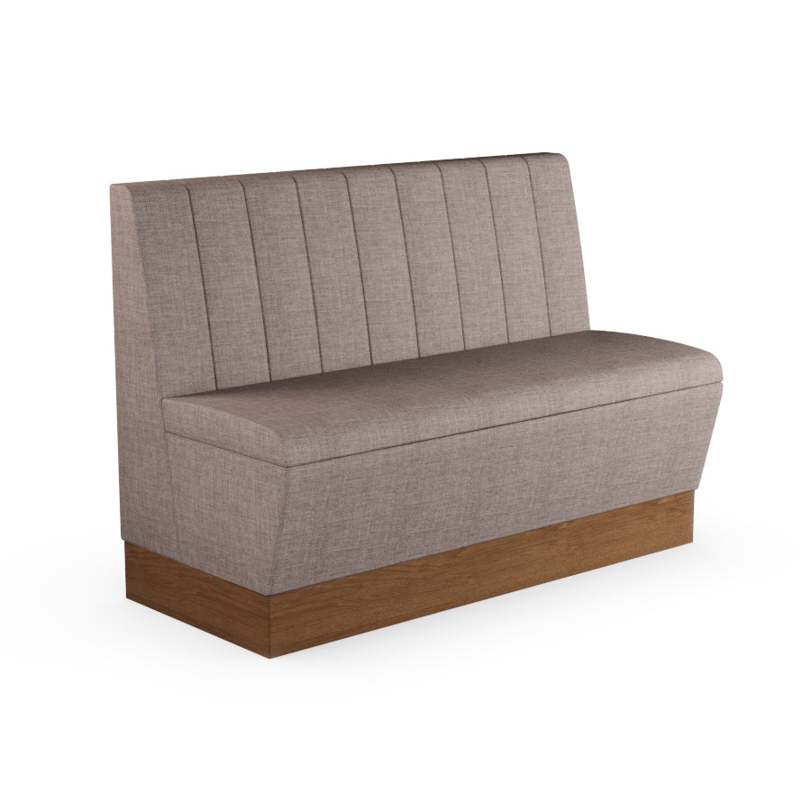 Fluted Straight Booth Seat - 1200mm Medium Unit