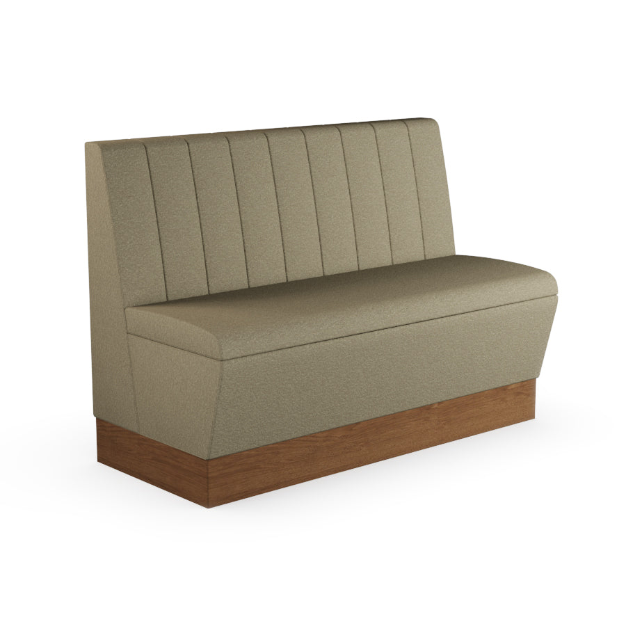 Fluted Straight Booth Seat - 1200mm Medium Unit