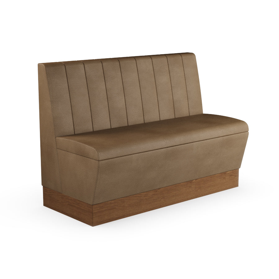 Fluted Straight Booth Seat - 1200mm Medium Unit