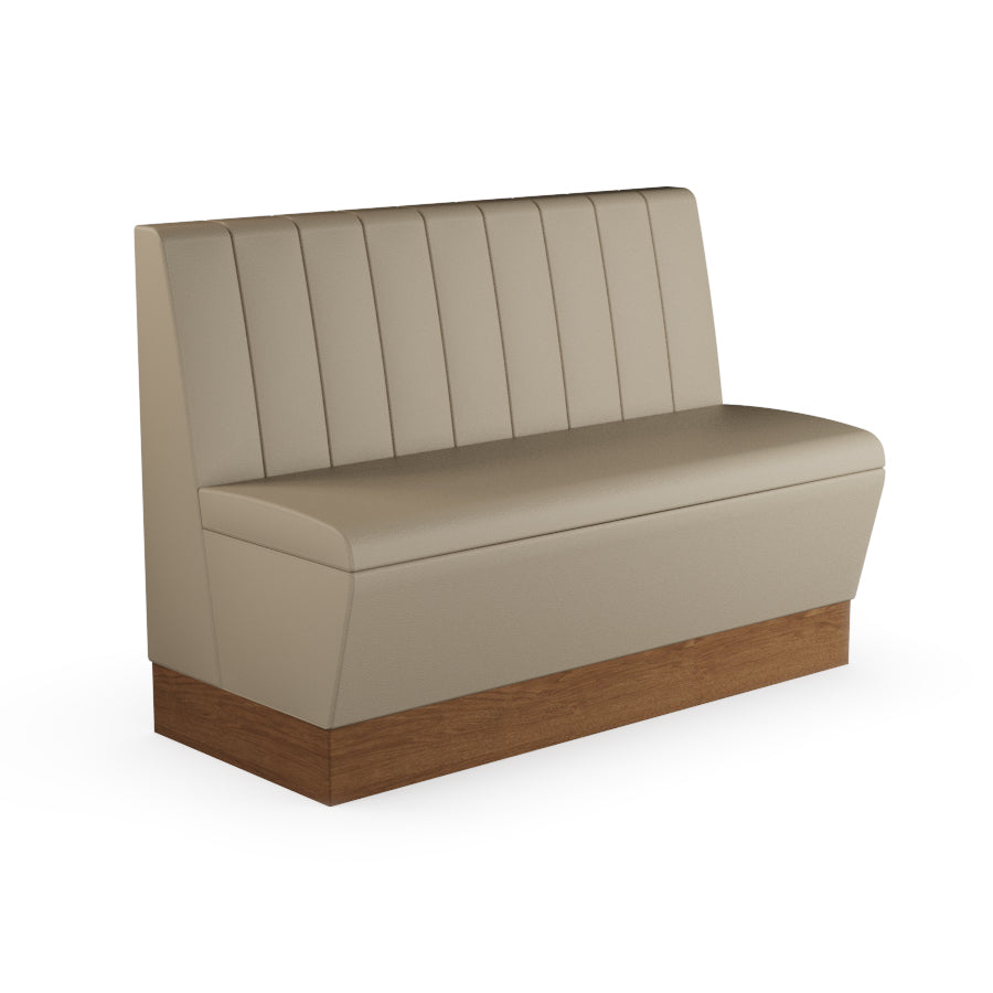 Fluted Straight Booth Seat - 1200mm Medium Unit