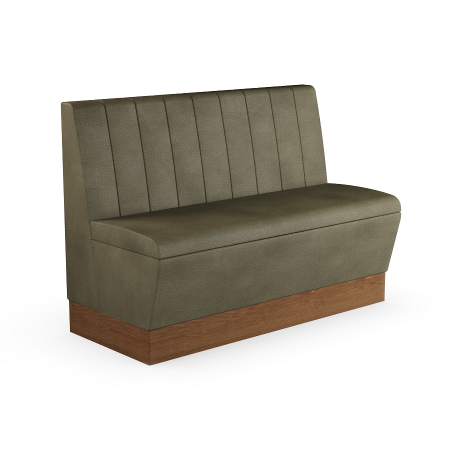 Fluted Straight Booth Seat - 1200mm Medium Unit