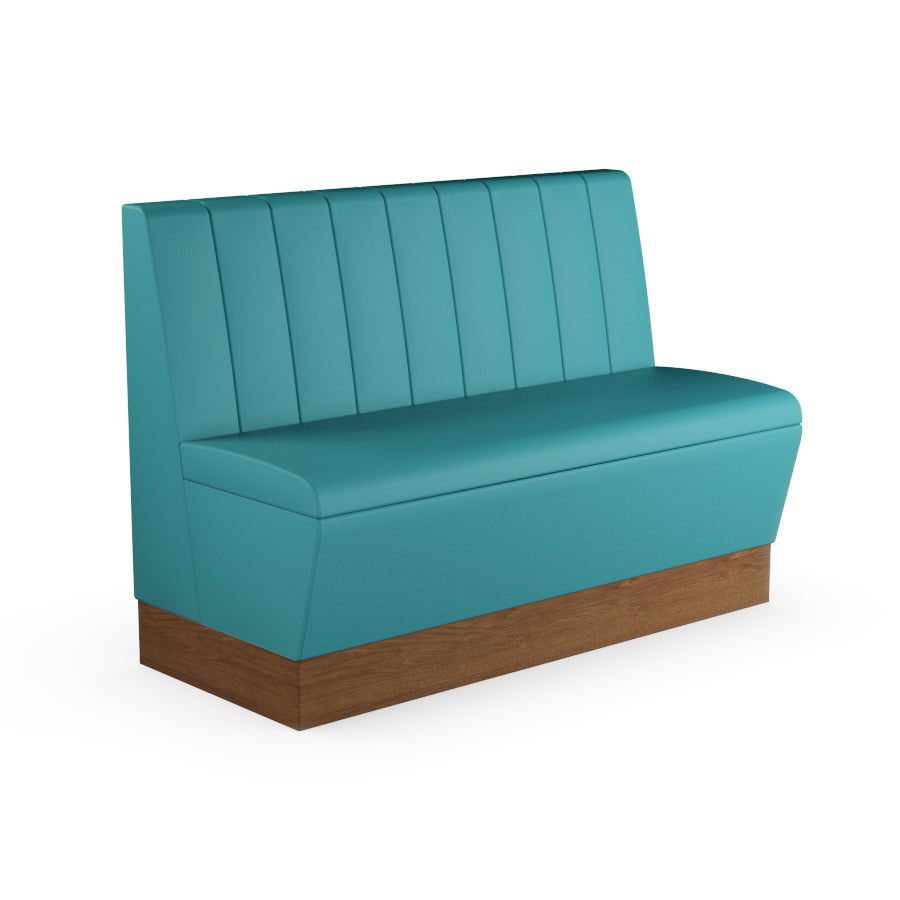 Fluted Straight Booth Seat - 1200mm Medium Unit