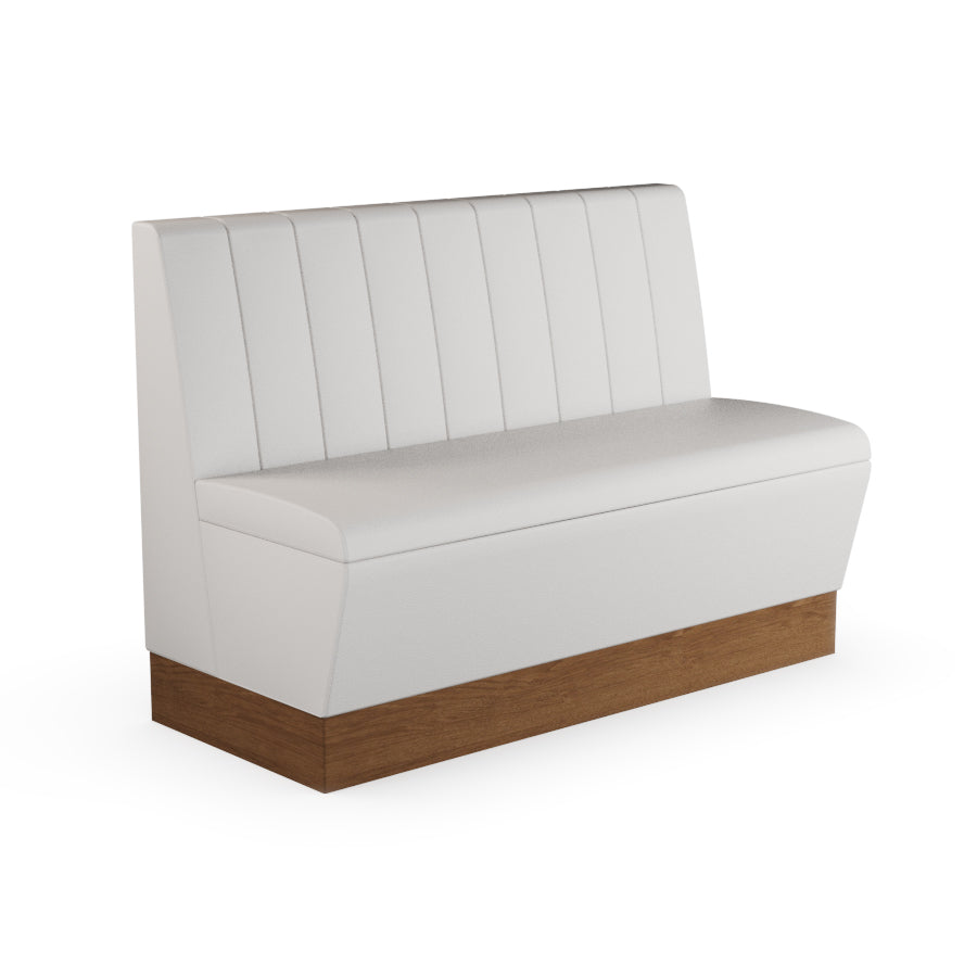 Fluted Straight Booth Seat - 1200mm Medium Unit