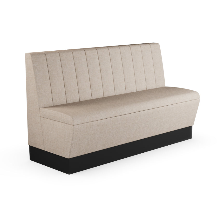 Fluted Straight Booth Seat - 1500mm Large Unit
