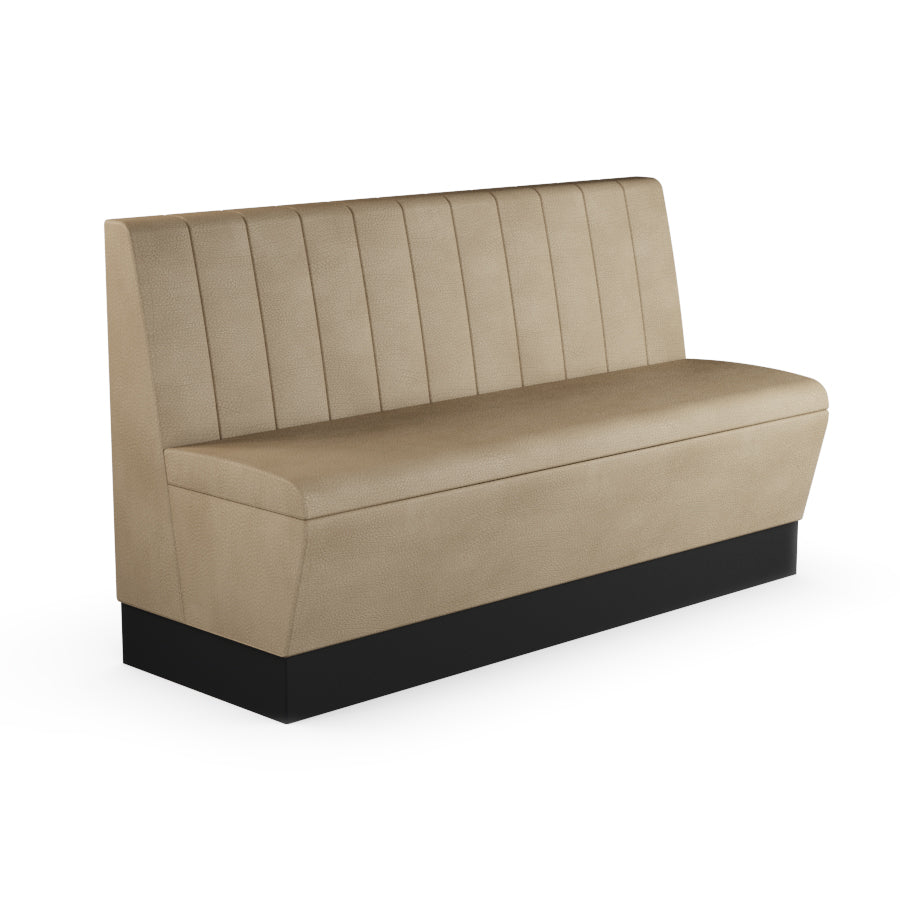 Fluted Straight Booth Seat - 1500mm Large Unit