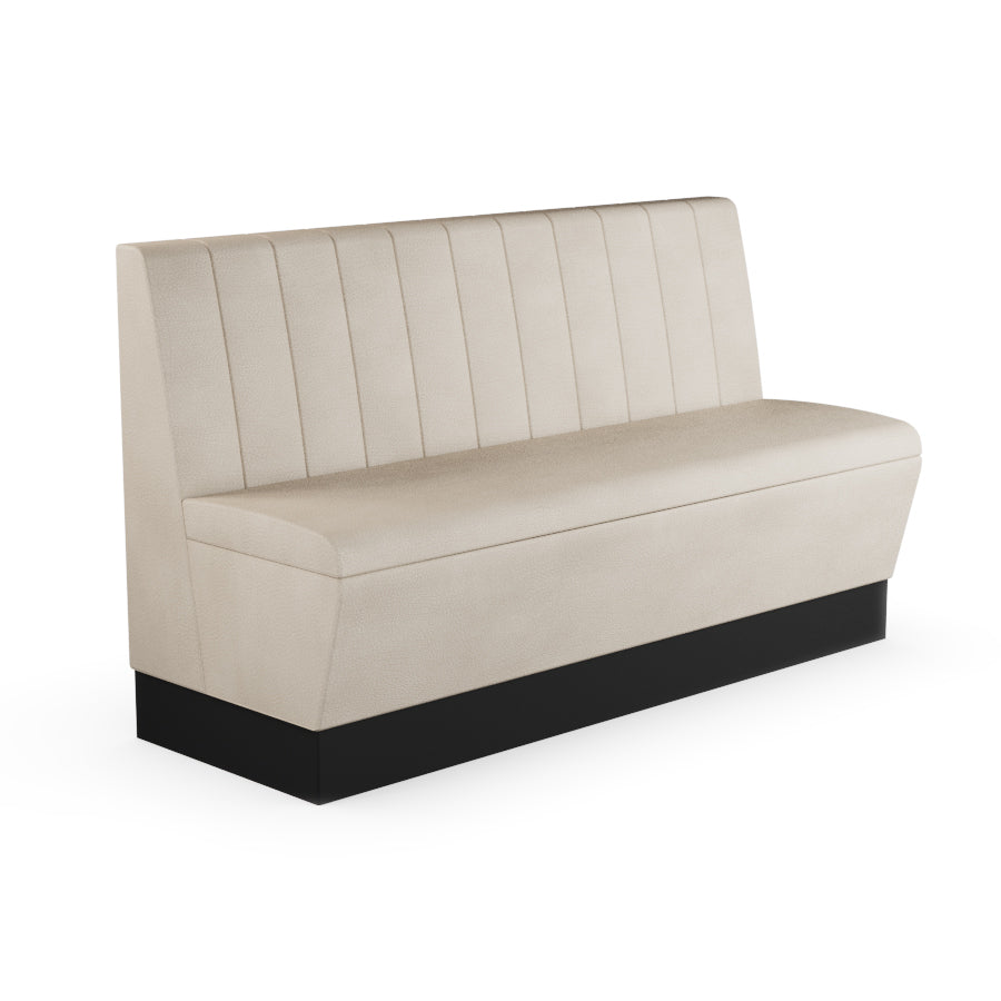Fluted Straight Booth Seat - 1500mm Large Unit