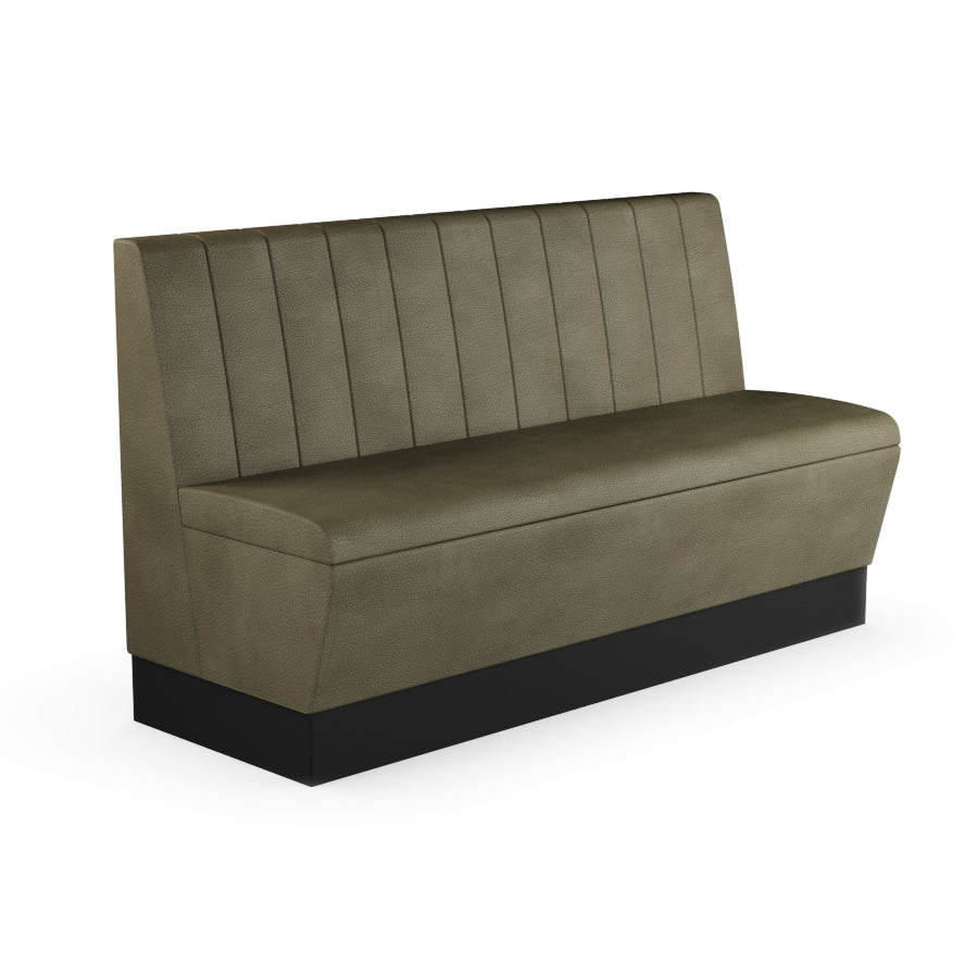 Fluted Straight Booth Seat - 1500mm Large Unit