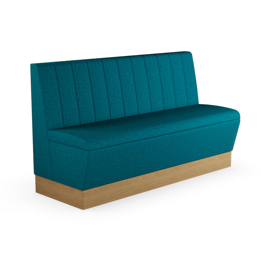 Fluted Straight Booth Seat - 1500mm Large Unit