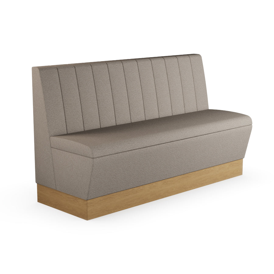 Fluted Straight Booth Seat - 1500mm Large Unit
