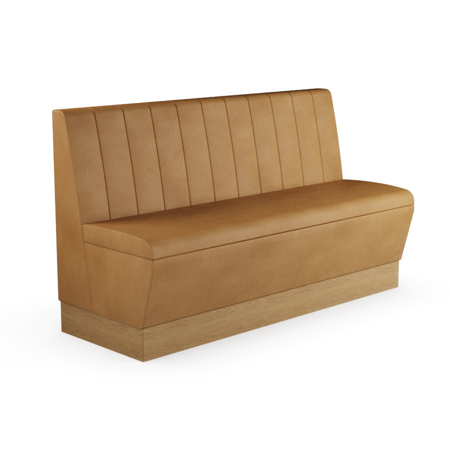 Fluted Straight Booth Seat - 1500mm Large Unit