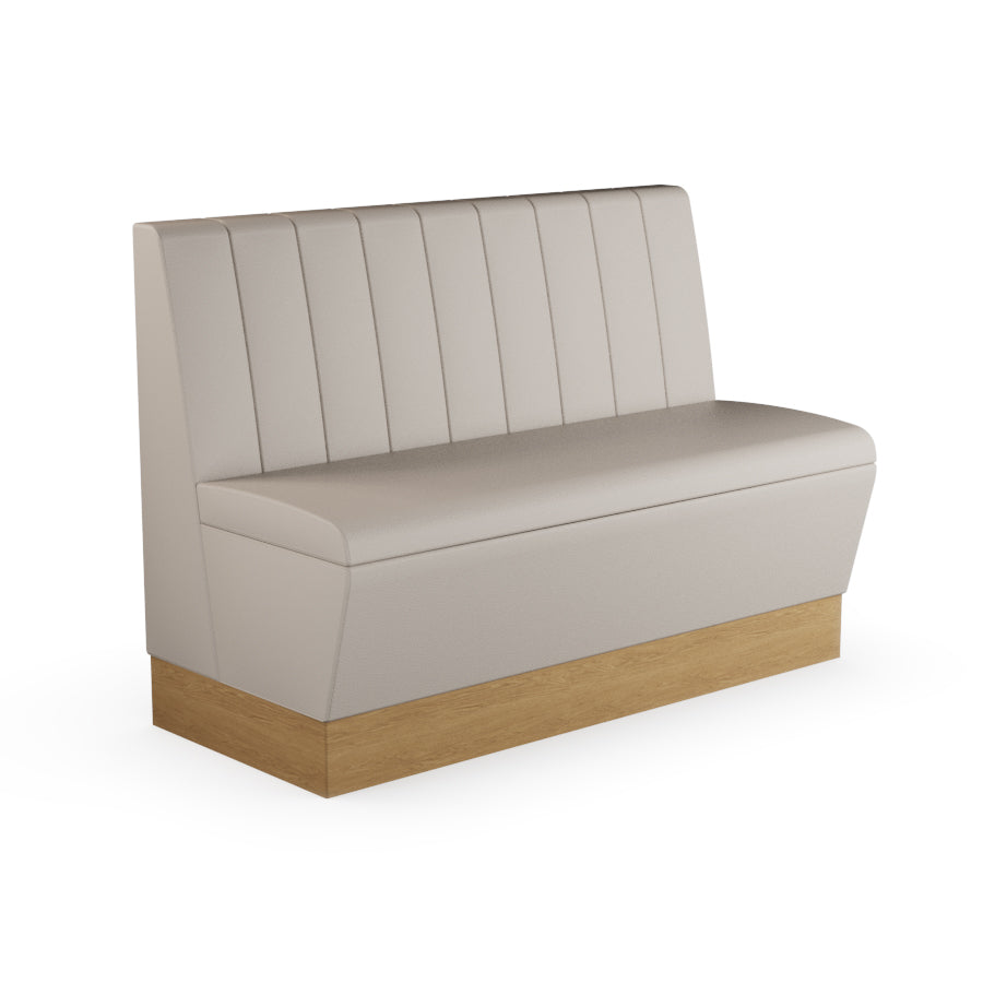 Fluted Straight Booth Seat - 1200mm Medium Unit