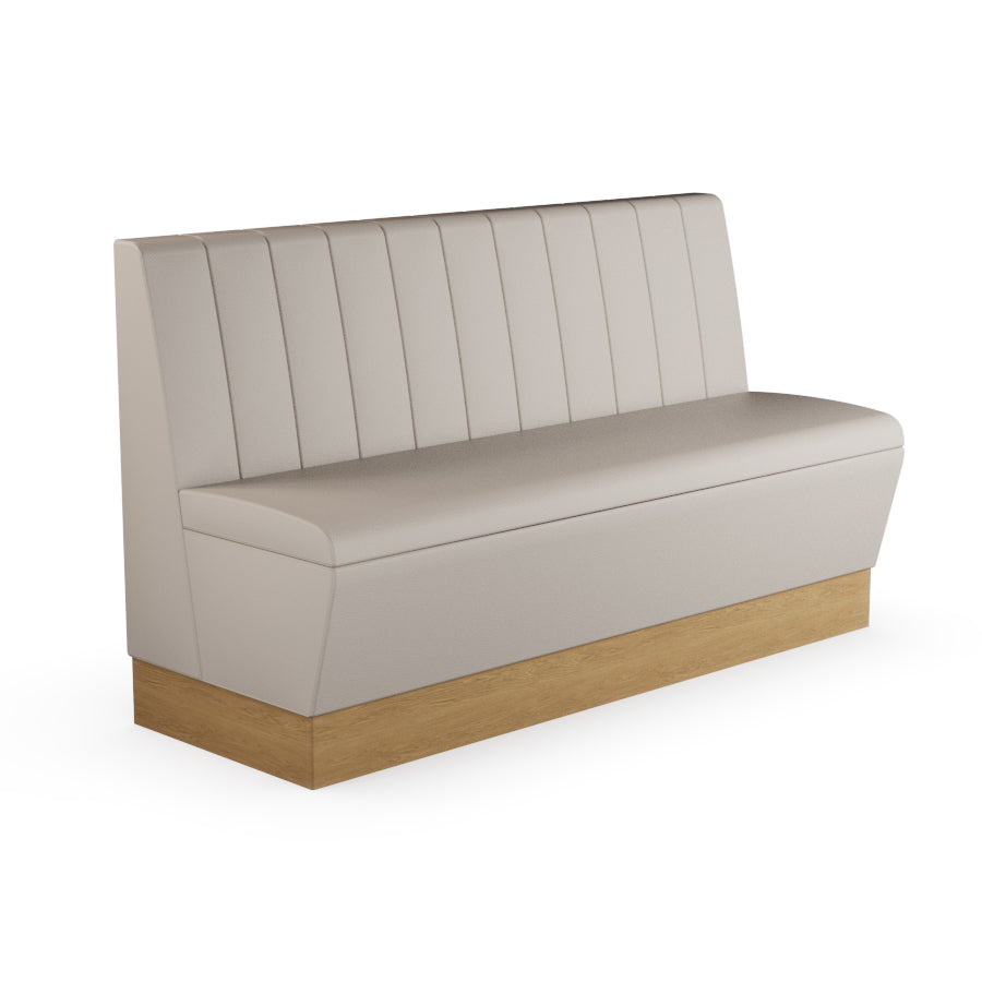 Fluted Straight Booth Seat - 1500mm Large Unit