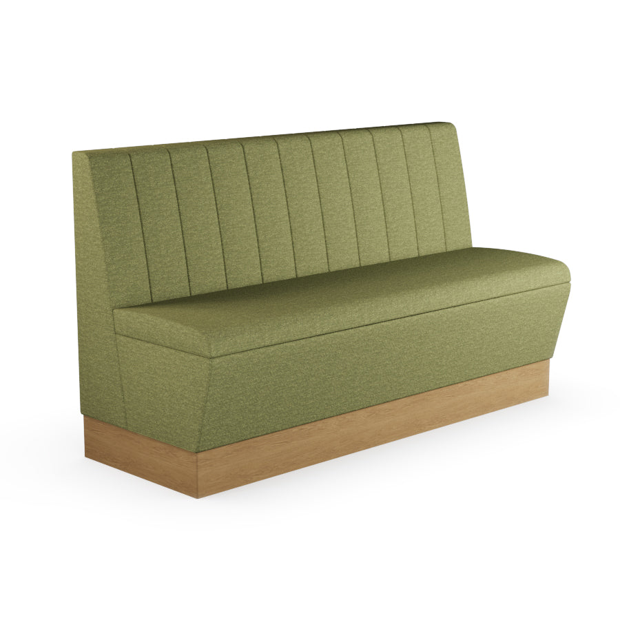 Fluted Straight Booth Seat - 1500mm Large Unit