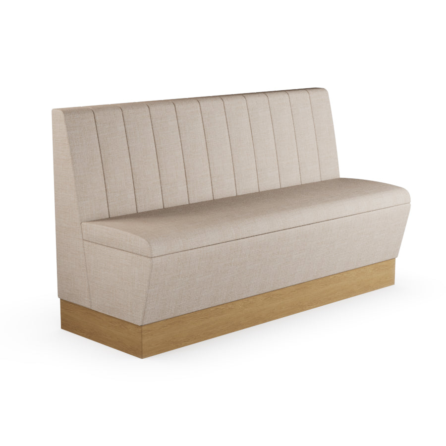 Fluted Straight Booth Seat - 1500mm Large Unit