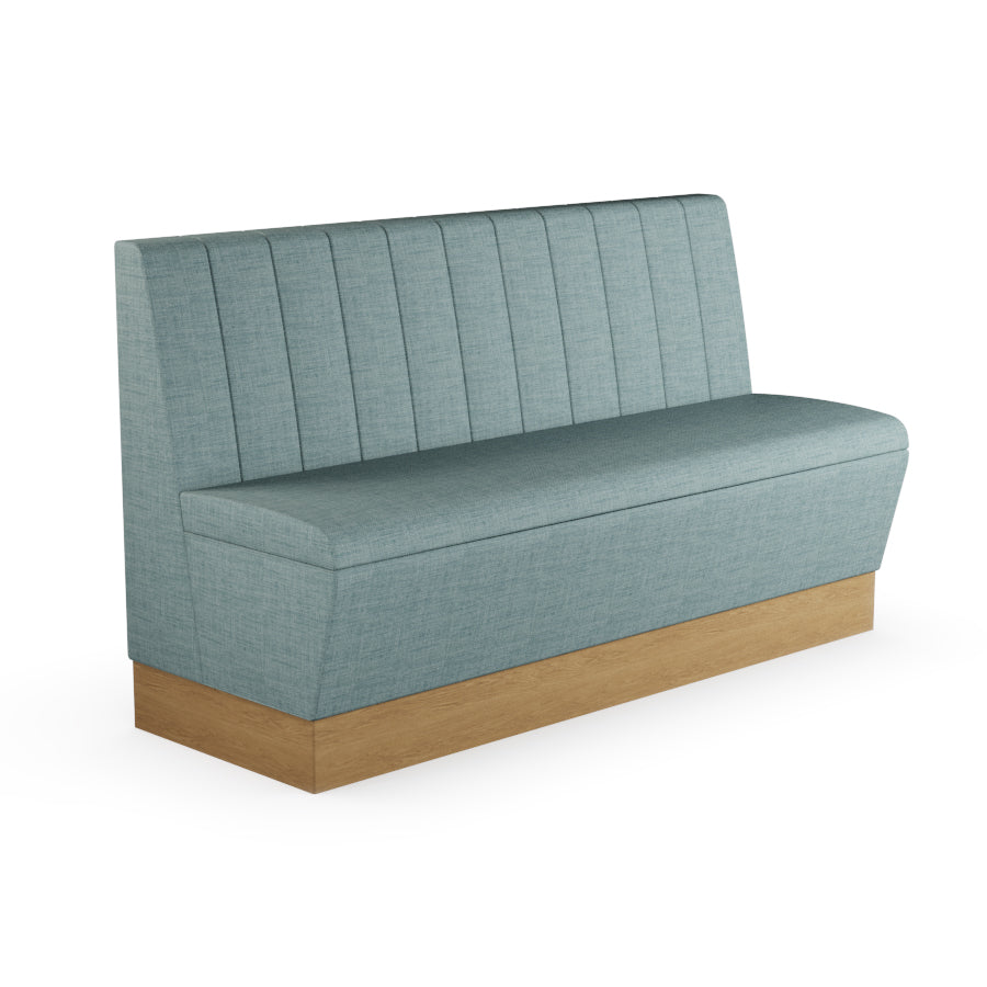 Fluted Straight Booth Seat - 1500mm Large Unit