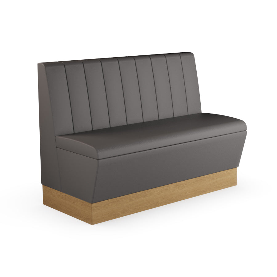 Fluted Straight Booth Seat - 1200mm Medium Unit