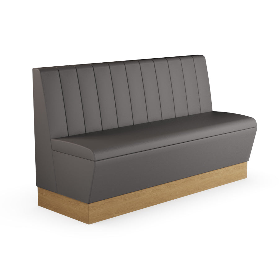 Fluted Straight Booth Seat - 1500mm Large Unit