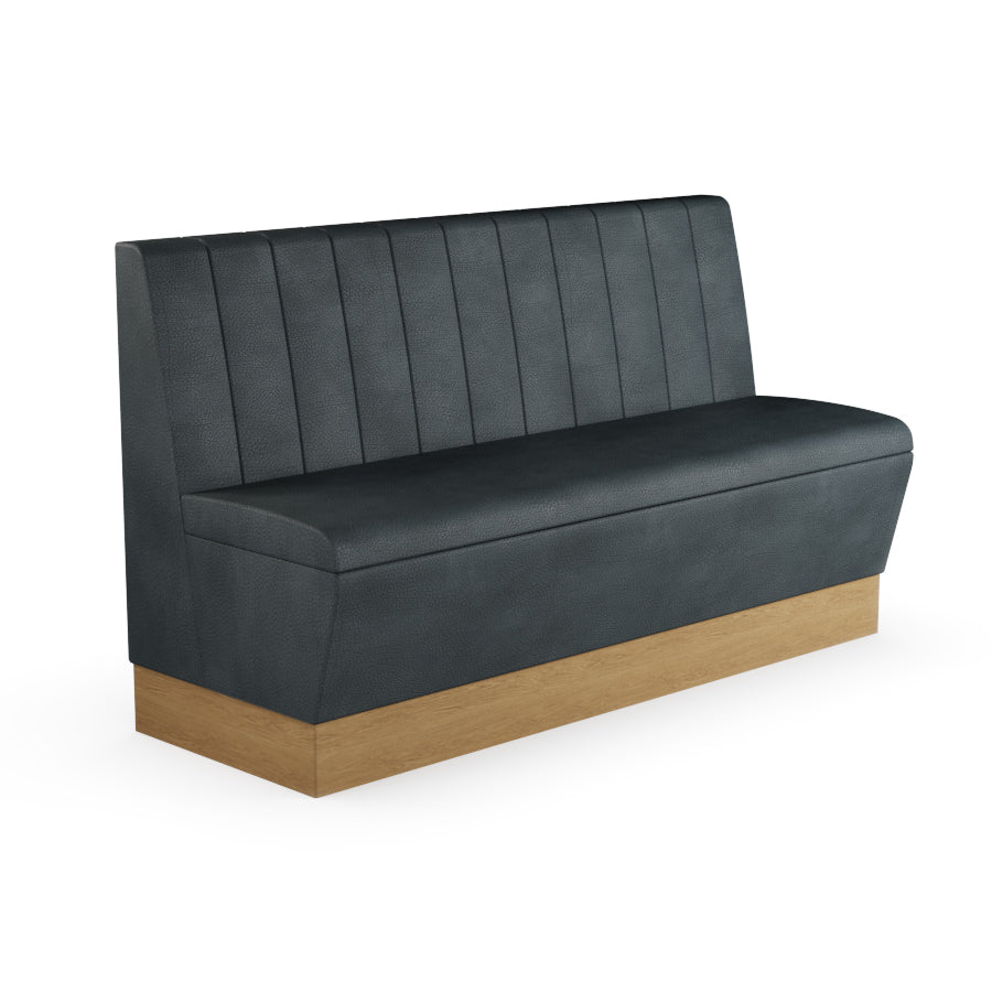 Fluted Straight Booth Seat - 1500mm Large Unit