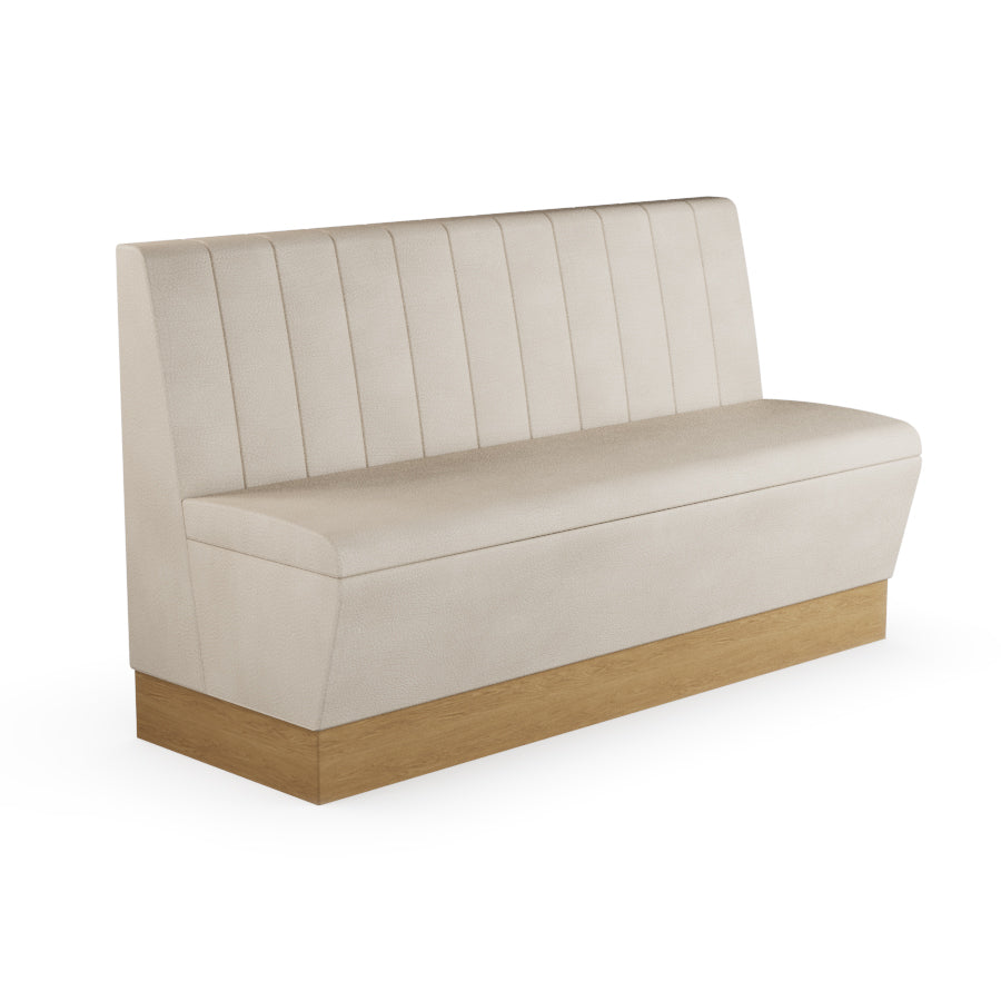 Fluted Straight Booth Seat - 1500mm Large Unit