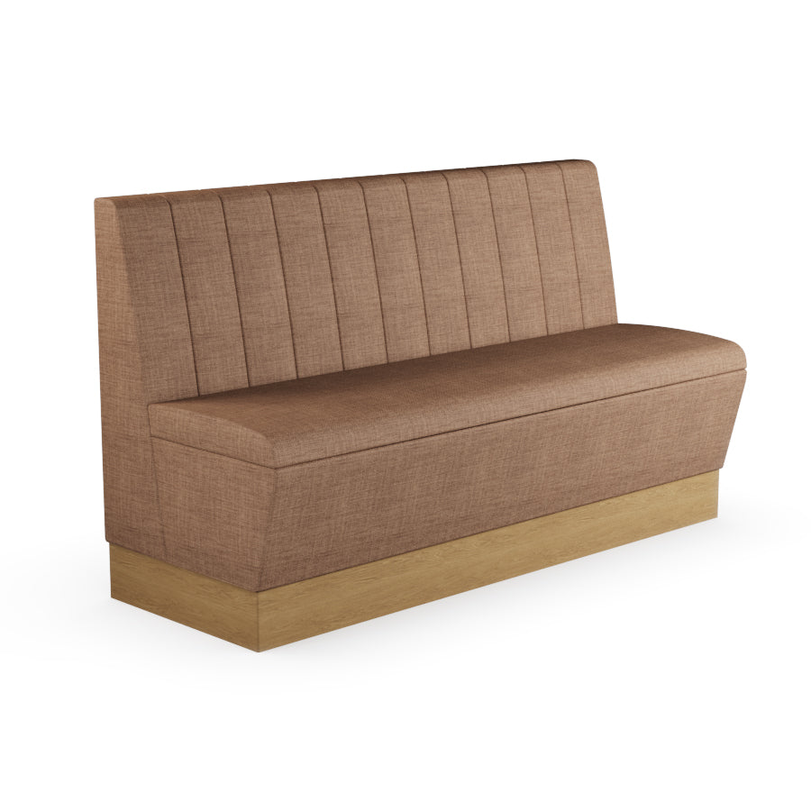 Fluted Straight Booth Seat - 1500mm Large Unit