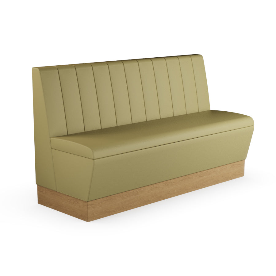 Fluted Straight Booth Seat - 1500mm Large Unit