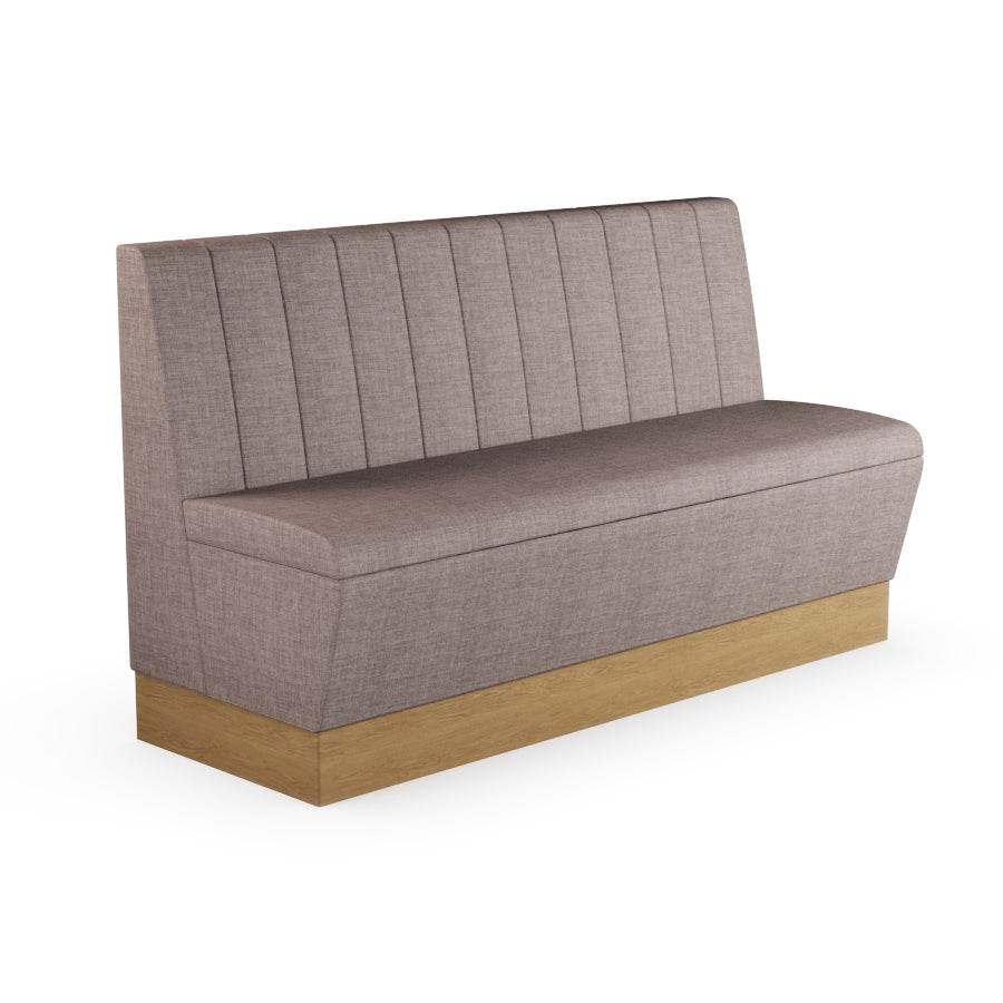 Fluted Straight Booth Seat - 1500mm Large Unit