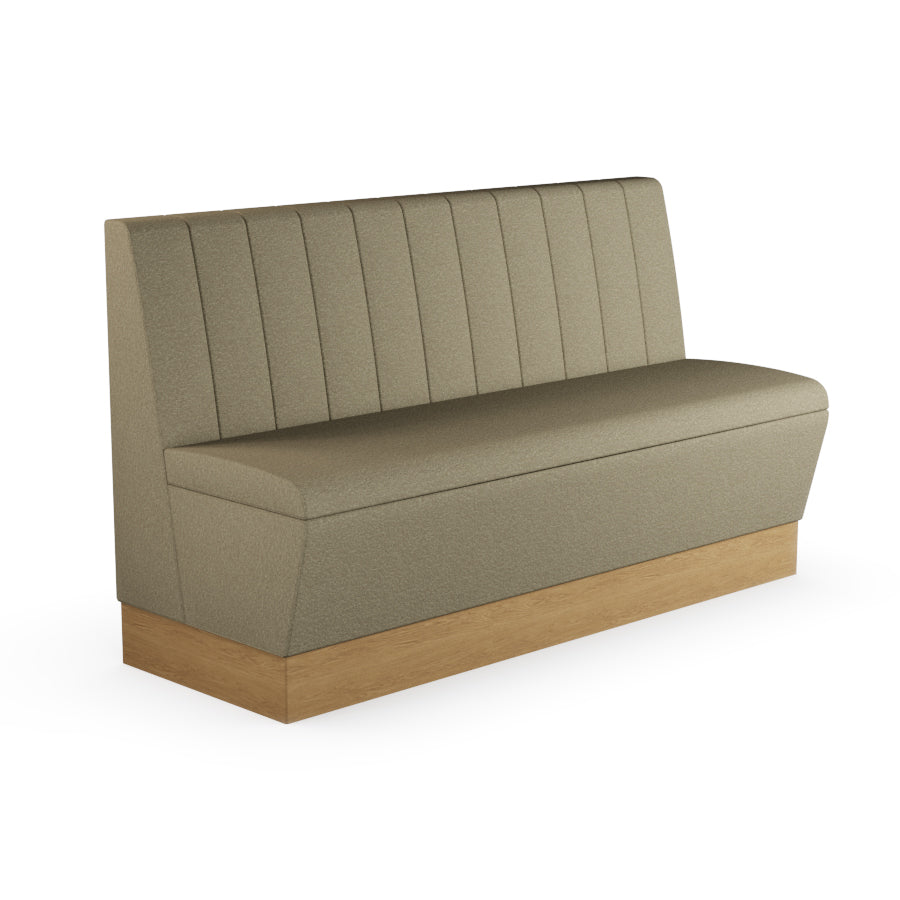 Fluted Straight Booth Seat - 1500mm Large Unit