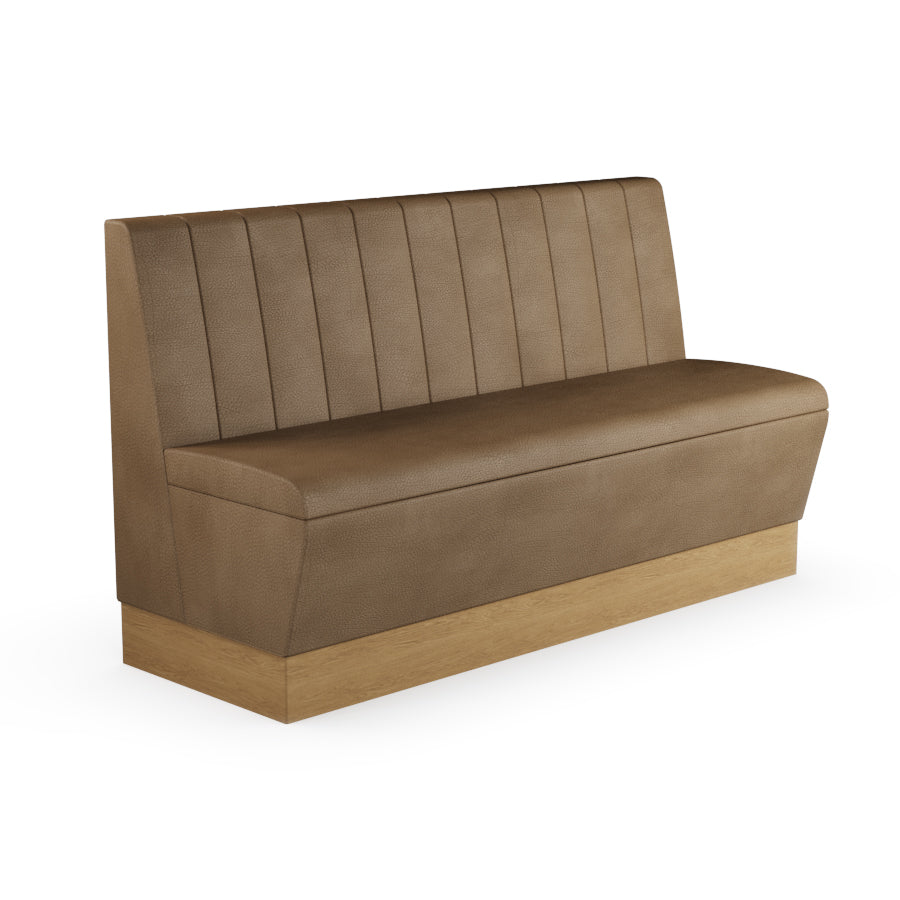 Fluted Straight Booth Seat - 1500mm Large Unit