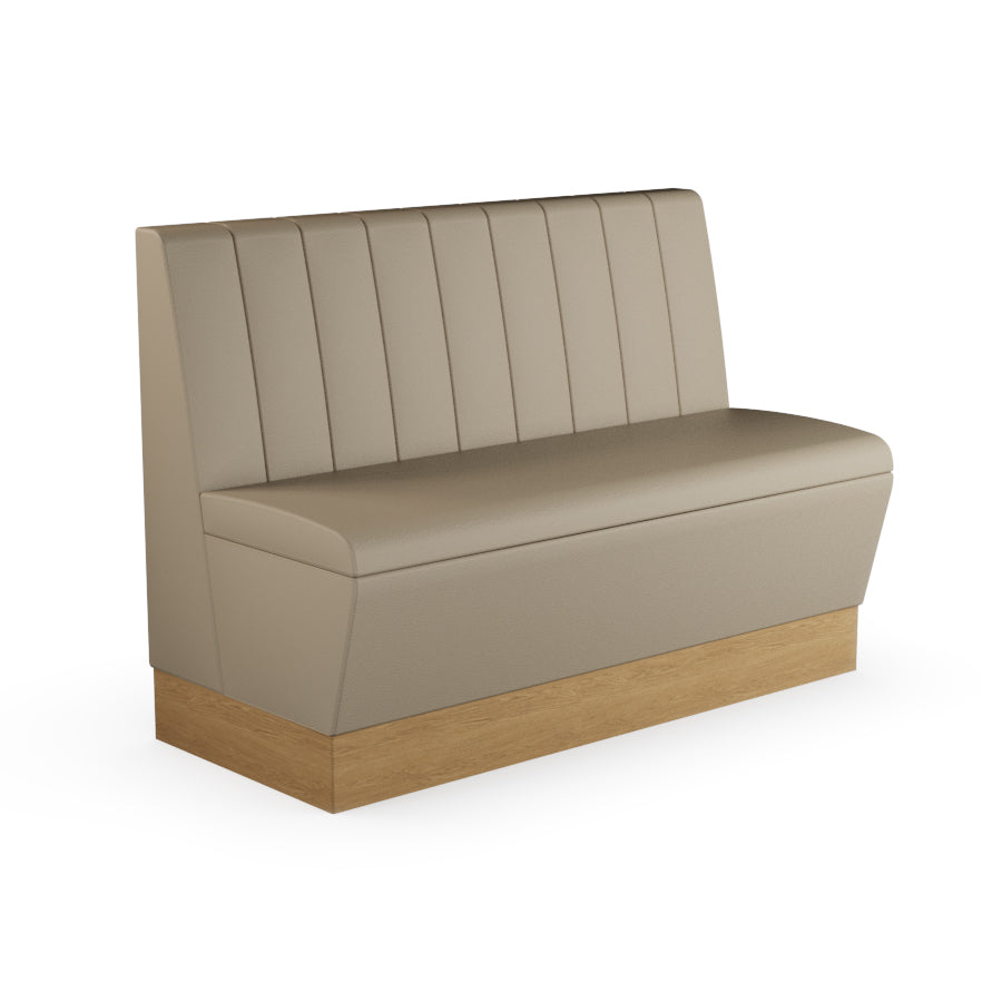 Fluted Straight Booth Seat - 1200mm Medium Unit