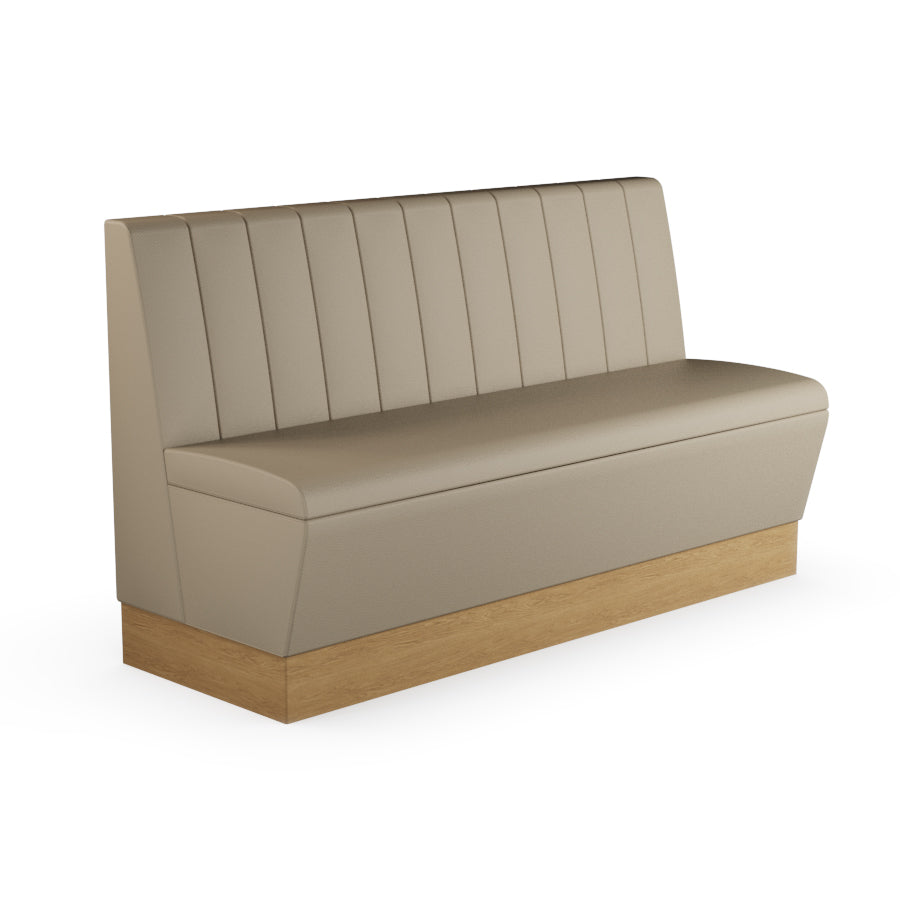 Fluted Straight Booth Seat - 1500mm Large Unit