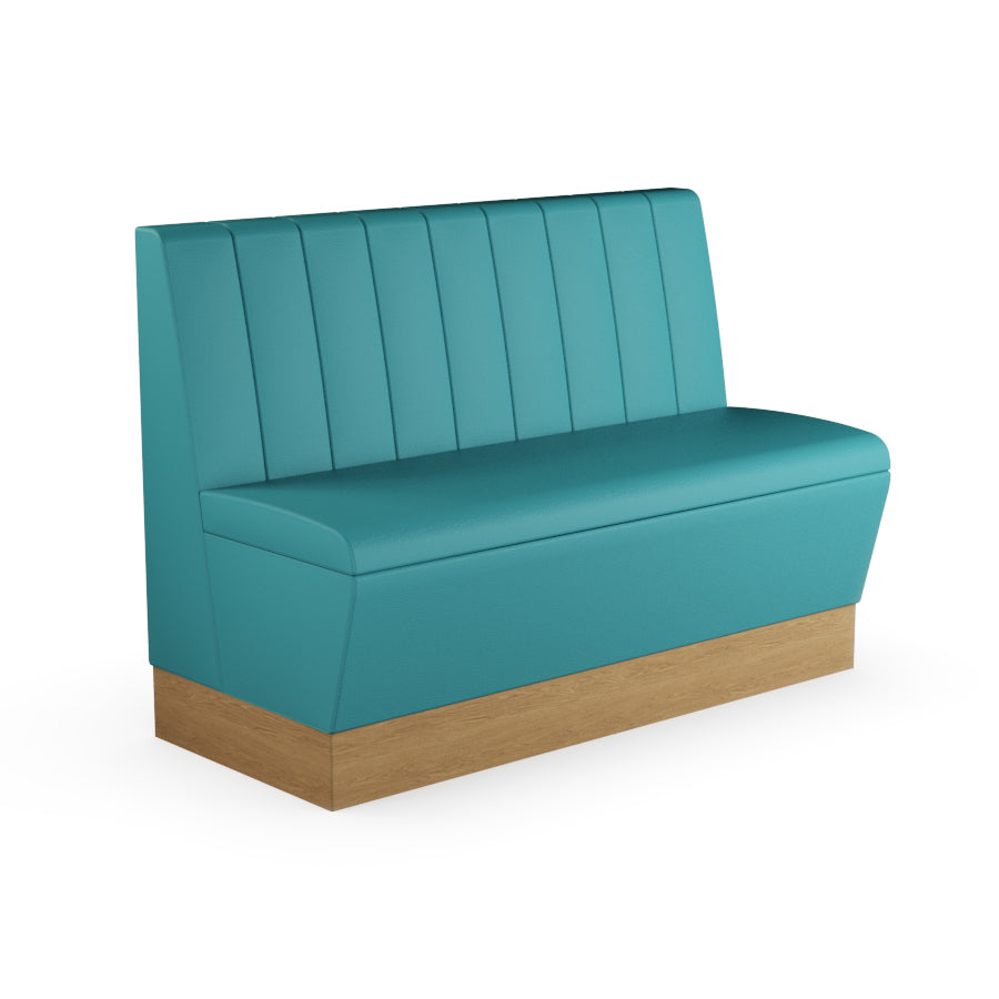 Fluted Straight Booth Seat - 1200mm Medium Unit