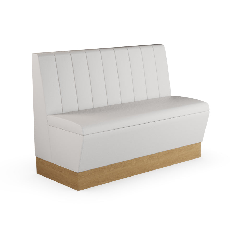 Fluted Straight Booth Seat - 1200mm Medium Unit