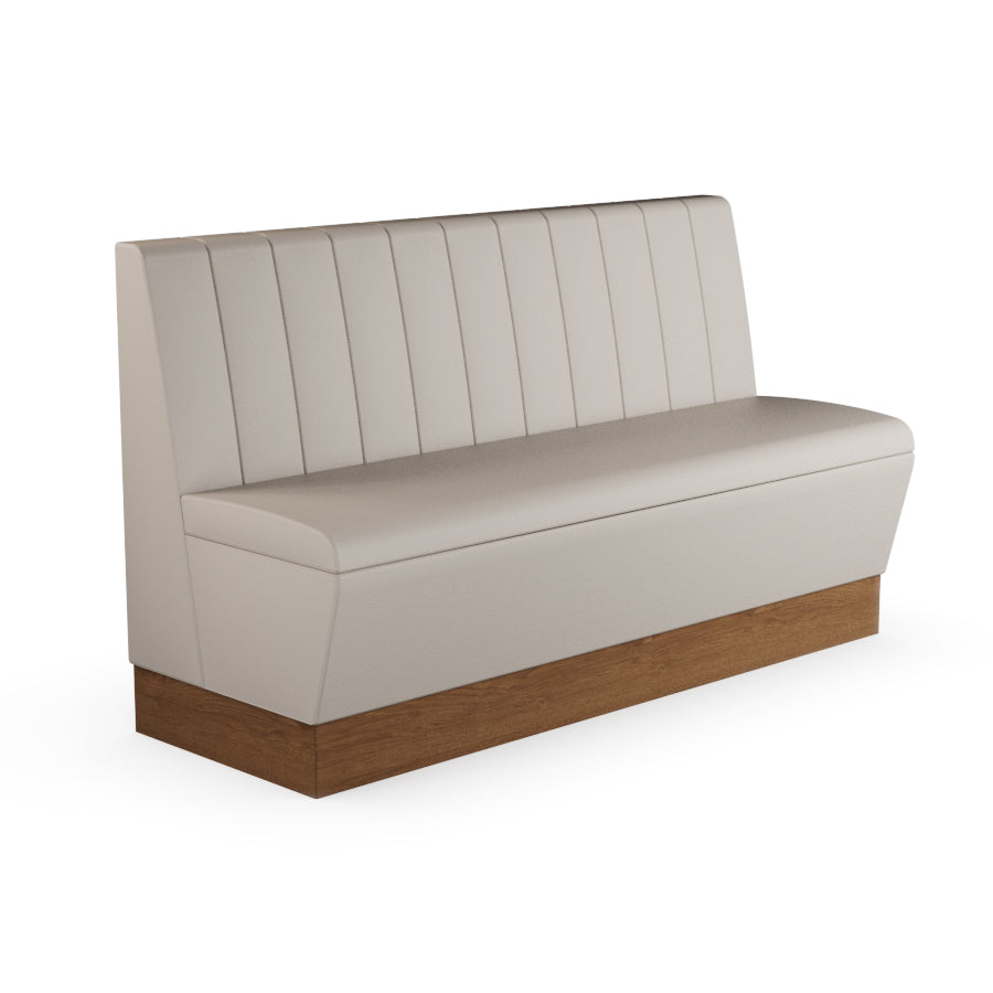 Fluted Straight Booth Seat - 1500mm Large Unit
