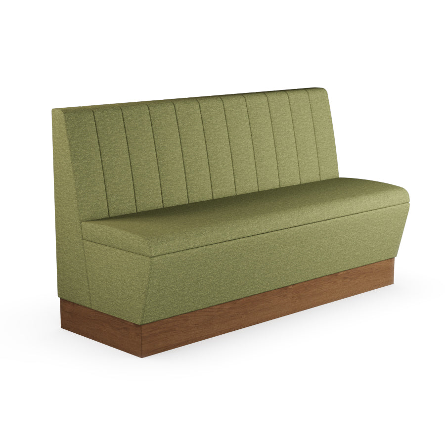 Fluted Straight Booth Seat - 1500mm Large Unit