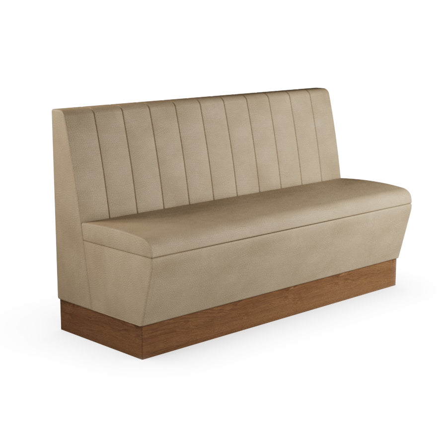 Fluted Straight Booth Seat - 1500mm Large Unit