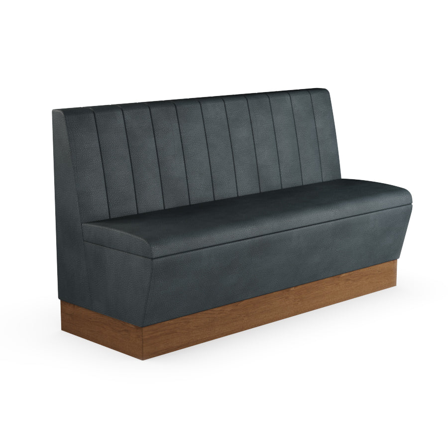 Fluted Straight Booth Seat - 1500mm Large Unit