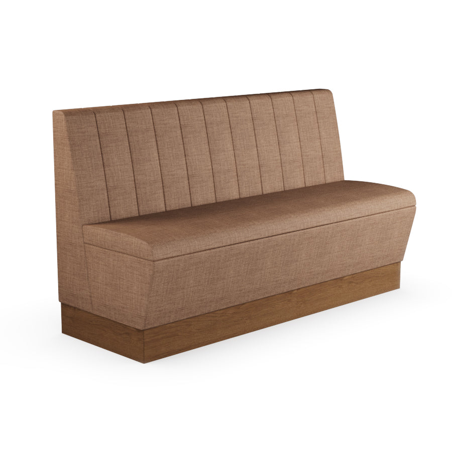 Fluted Straight Booth Seat - 1500mm Large Unit