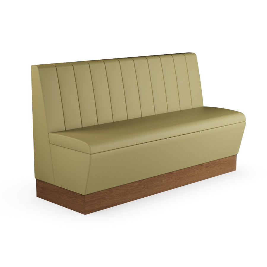 Fluted Straight Booth Seat - 1500mm Large Unit