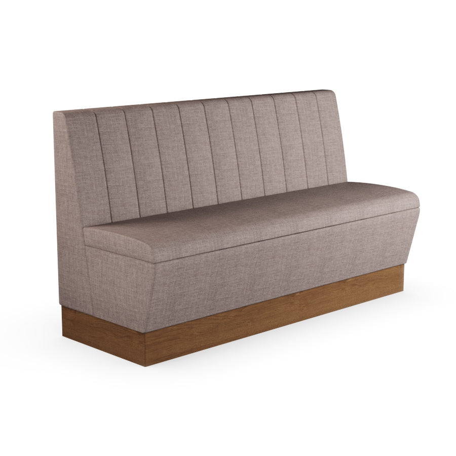 Fluted Straight Booth Seat - 1500mm Large Unit