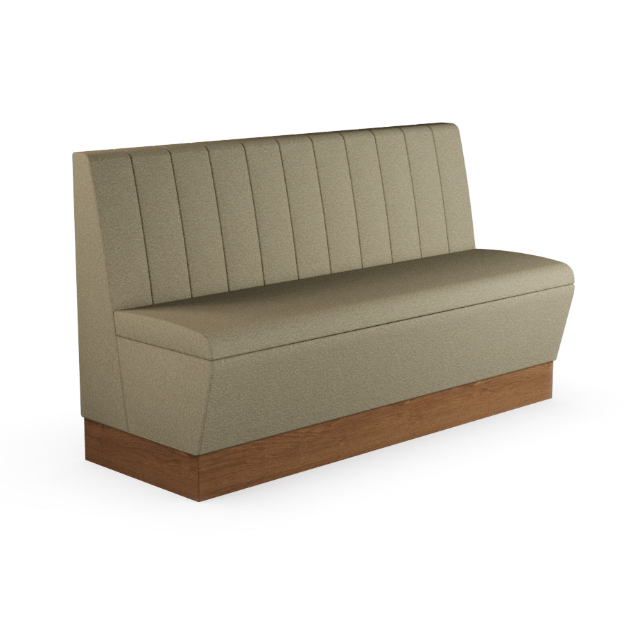 Fluted Straight Booth Seat - 1500mm Large Unit
