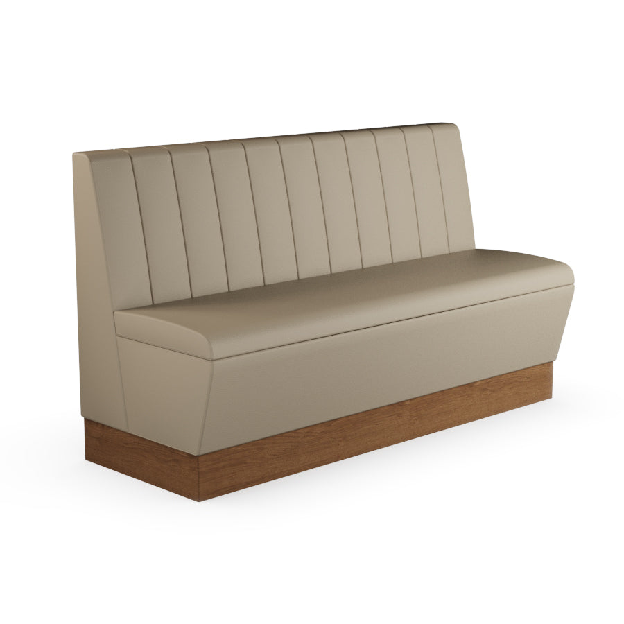 Fluted Straight Booth Seat - 1500mm Large Unit