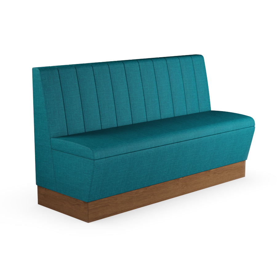 Fluted Straight Booth Seat - 1500mm Large Unit