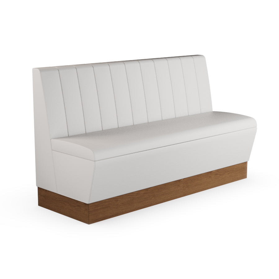 Fluted Straight Booth Seat - 1500mm Large Unit