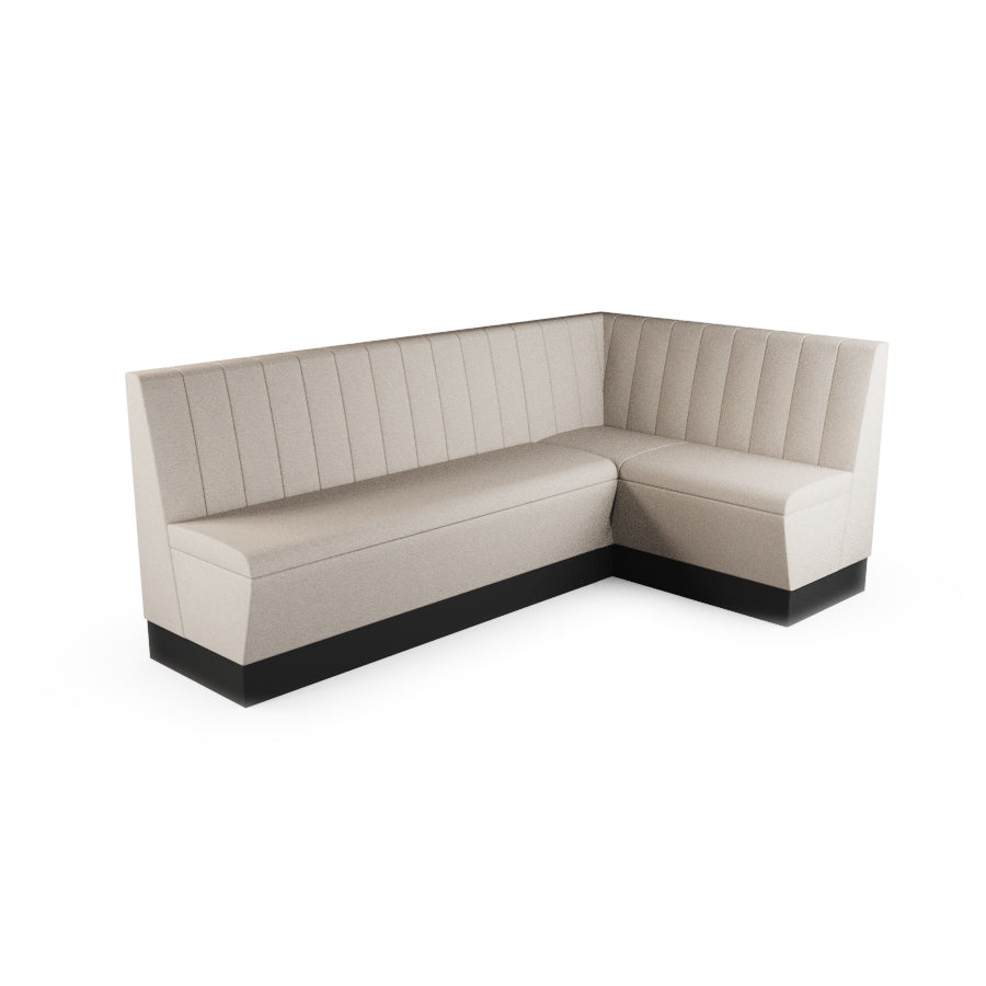 Large Corner Booth Set - Fluted Back
