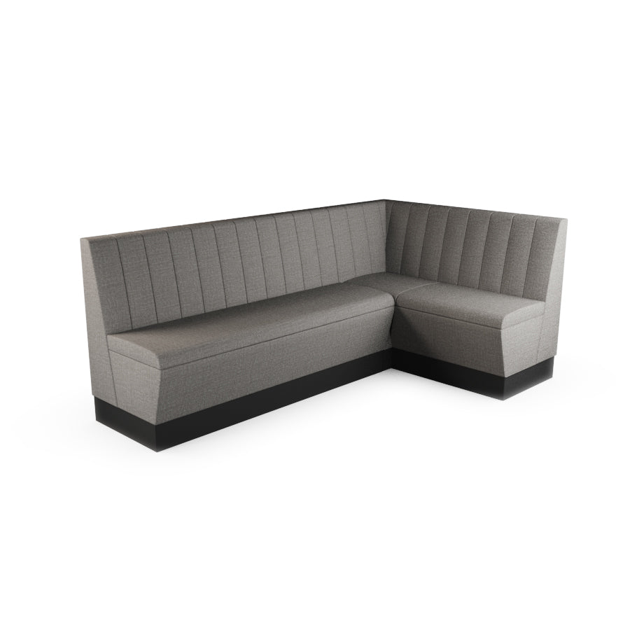 Large Corner Booth Set - Fluted Back