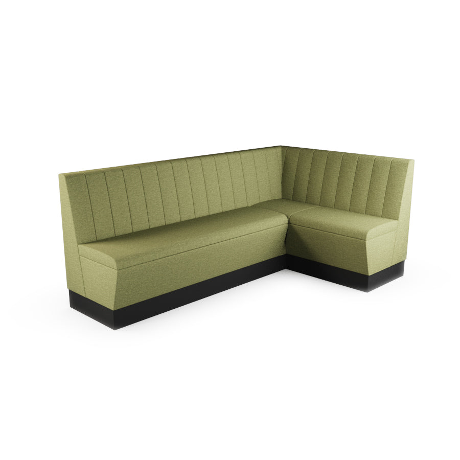 Large Corner Booth Set - Fluted Back