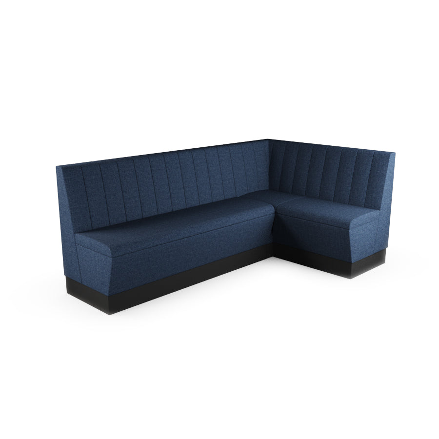 Large Corner Booth Set - Fluted Back